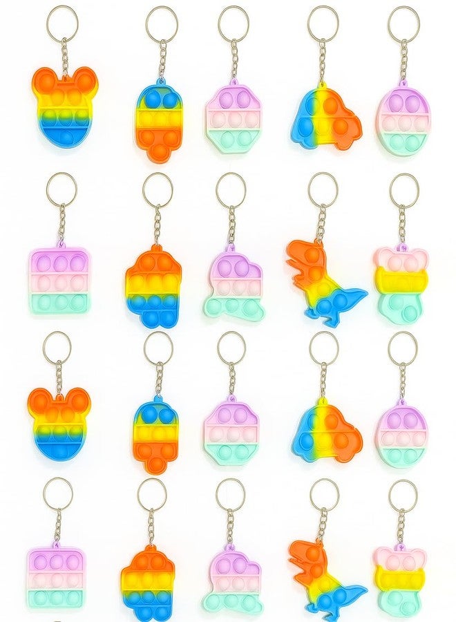 KALRA MAGIC® Toy Relief Stress Kids for Toys Fidget Mini Keychain it Pop Girls for Gifts Kanjak Return Birthday Popit Pack 25 - Image 1